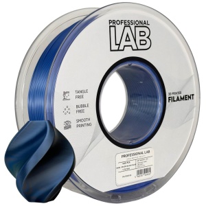Filament Profesional LAB Silk PLA Dual Color Negru Albastru 1.75 mm 1 kg
