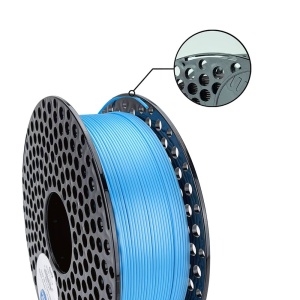 Filament AzureFilm Pla Silk Sky Blue (albastru) 1.75 mm 1 KG - Img 2