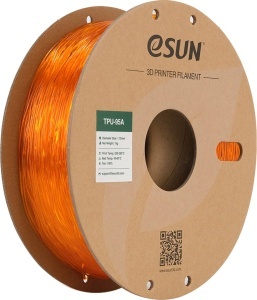 Filament elastic TPU-95A eSUN Translucent Orange 1,75 mm 1 kg