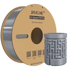 Filament JAMG HE Hi-Speed PETG Silver Argintiu 1.75 mm 1kg