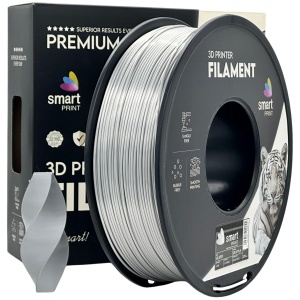 Filament Smart Print Silk PLA Argintiu 1.75 mm 1 kg