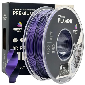 Filament Smart print Silk PLA Dual Color Negru Mov 1.75 mm 1 kg