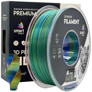 Filament Smart Print Silk PLA Tricolor Red Blue Green 1.75 mm 1 kg