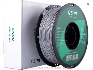 Filament eSUN PETG Solid Silver ( argintiu) 1.75 mm 1 kg