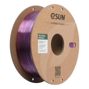 Filament eSUN PLA Clear Rainbow Purple Red 1,75 mm 1 KG