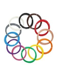 3D PEN PACK PLA 12 basic colours x 10m
