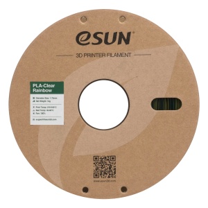 Filament eSUN PLA Clear Rainbow Translucent Yellow Green Blue 1,75 mm 1 KG - Img 2