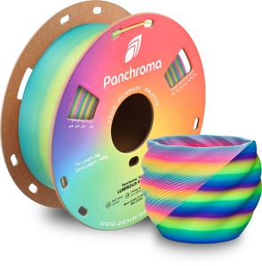 Filament POLYMAKER Panchroma™ Gradient PLA Luminous Rainbow 1KG ,1.75 mm