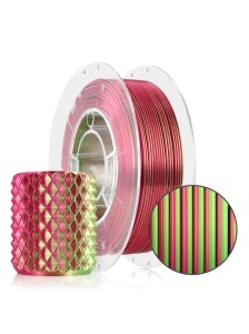 Filament Rosa 3D PLA Magic Silk Dragon Fruit (green + fuchsia) 1,75mm 300g