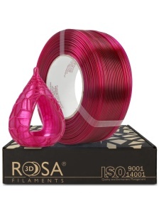 Filament Rosa 3D ReFill PETG Standard HS Pink Transparent 1,75mm 1Kg