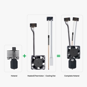 Hotend complet pentru Bambu Lab seria P1 0.6 mm Hardened Steel