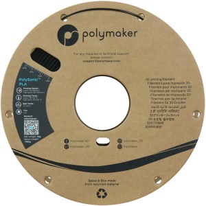 PolySonic PLA 1.75mm Black (Negru) 1kg - Img 3