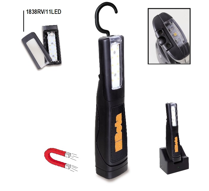 Lampă reîncărcabilă, cu LED-uri de foarte mare putere 1838/11LED