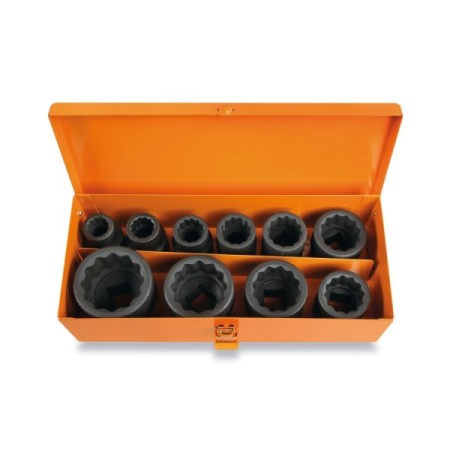 Set 10 tubulare de impact bi-hexagonale 3/4''. 728B/C10