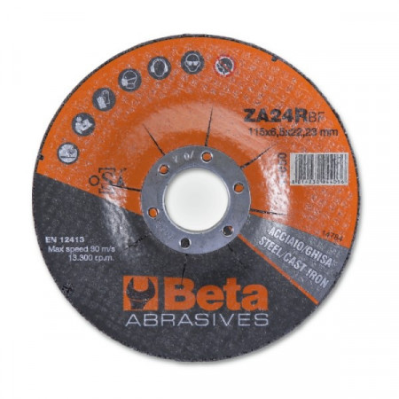Disc slefuire otel si inox, tip oala, zirconiu, pentru polizor unghiular 11050