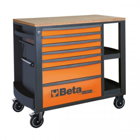 Dulap mobil 7 sertare si polite laterale, RSC24L/7