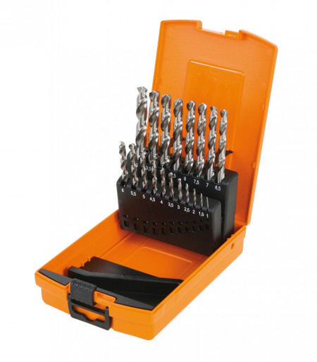 Set burghie HSS, 1-10mm, 19 piese 412M/SP19