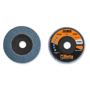 Disc lamelar abraziv pentru slefuit, zirconiu, Ø125 mm, PREMIUM LINE 11200B