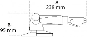 Polizor unghiular pneumatic, 125mm 1936/5A