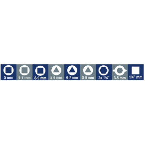 Cheie pentru panouri, articulata, 8 capete 1600Q 10