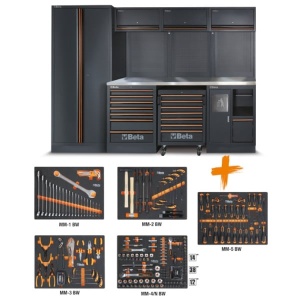 Banc de lucru modular atelier cu componenta 268 scule GRATUIT, Beta C45PRO 2.0 X/268UT