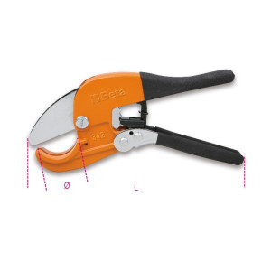 Cleste taiat tevi plastic, cu clichet 342