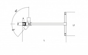 Teu culisant cu tubulara articulata 952 9
