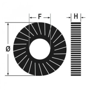 Disc lamelar cu panza din corindon pentru slefuire, Ø165x50mm 11300B