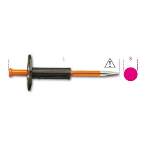 Dalta ascutita cu maner de protectie, 250mm 1700N/PM 250