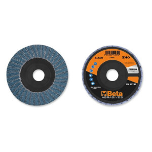 Disc dublu lamelar abraziv pentru slefuit, zirconiu, Ø125 mm, PREMIUM LINE 11202B