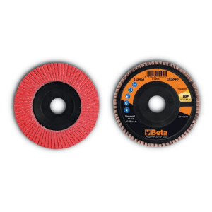 Disc lamelar abraziv, ceramic, spate plastic, Ø115mm TOP LINE 11246A
