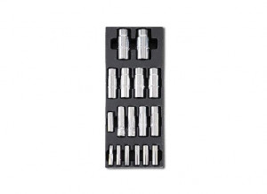 Set tubulare lungi 1/4 (6-12mm) si 1/2 (13-27mm) in suport termoformatat T103