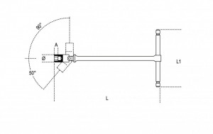 Teu culisant cu tubulara articulata 952 14
