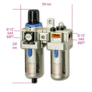 Baterie filtranta cu regulator si lubrificator 1/2" 1919F1/2