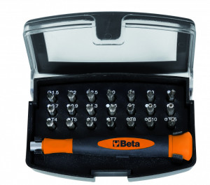 Set 21 biti cu suport magnetic, in cutie de plastic BW 1256/C21-1