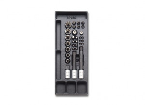 Set imbusuri torx (T6-T70) si tubulare torx (E4-E24) in suport termoformatat T112