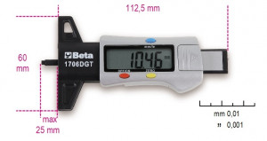 Subler digital pneuri 1706DGT