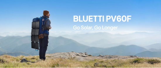Panou Solar Portabil BLUETTI SORA 60 pe munte