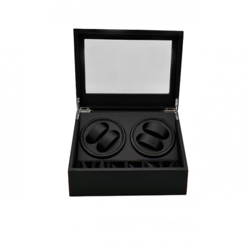 Cutie pentru intors ceasuri automatice , Watch Winder 4 spatii rotative si 6 spatii depozitare . eR D L