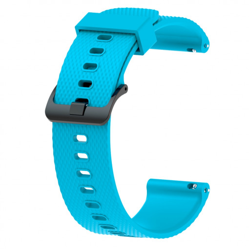 Curea ceas silicon compatibil Garmin Vivoactive 3 , albastru deschis . eR D L