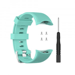 Curea silicon compatibil Garmin Forerunner 45/45S , 25 mm , verde . eR D L - Img 1