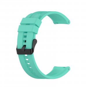 Curea silicon compatibil Huawei GT 2, 42mm, Aurora Blue, latime curea 20mm, eR D L - Img 1