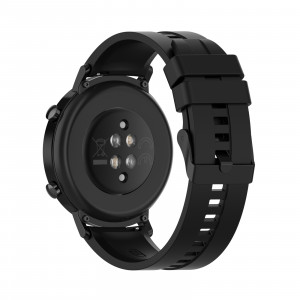 Curea silicon compatibil Huawei GT 2, 42mm, negru, latime curea 20mm, eR D L - Img 6