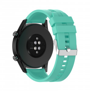Curea silicon compatibil Huawei GT 3, GT 3 PRO, 46mm, aurora blue, latime curea 22mm, eR D L - Img 7