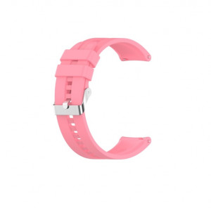 Curea silicon compatibil Huawei GT 3, GT 3 PRO, 46mm, roz, latime curea 22mm, eR D L - Img 1