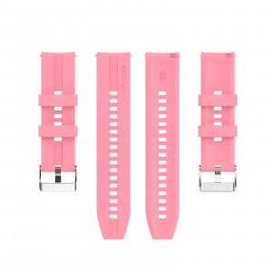 Curea silicon compatibil Huawei GT 3, GT 3 PRO, 46mm, roz, latime curea 22mm, eR D L - Img 3
