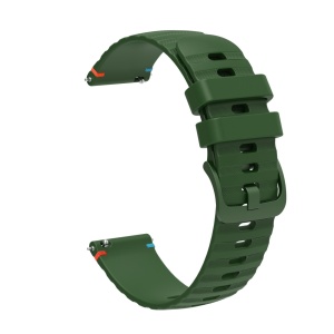 Curea silicon compatibil Huawei GT 4 , 46mm, latime curea 22mm, army green,eR D L