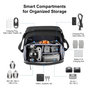 Geanta pentru aparat foto, drone si accesorii, 23x10x20.5cm, eR D L - Img 5