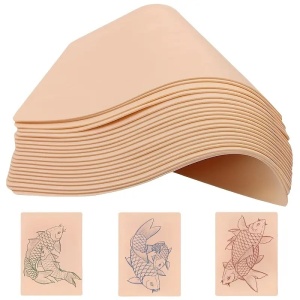 Set 10 bucati piele artificiala micropigmentare si tatuaje, sintetica, bej, eR D L - Img 6