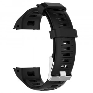 Curea silicon compatibil Garmin Instinct 22 mm , negru . eR D L - Img 2